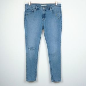 Levi's | 711 Skinny Embellished Light Wash Jeans